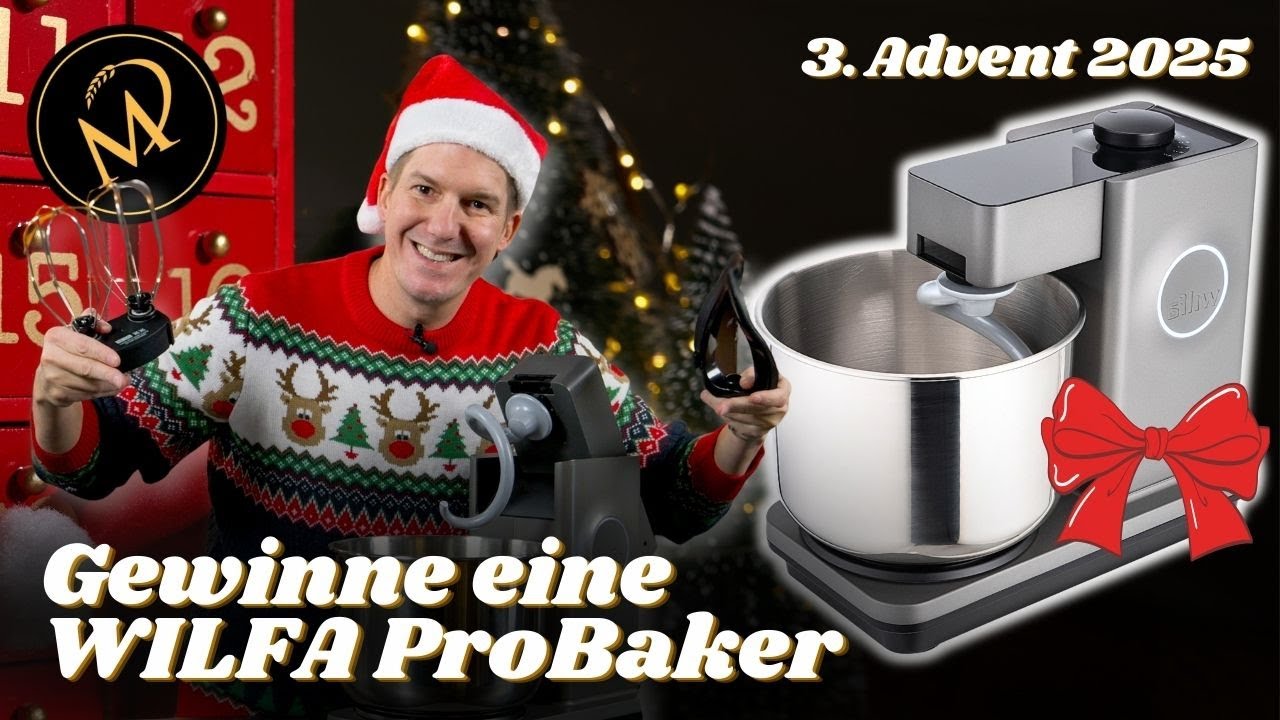 3. Advents Gewinnspiel 🎁 Gewinne eine WILFA ProBaker K&uuml;chenmaschine in grau! - Adventskalender 2025