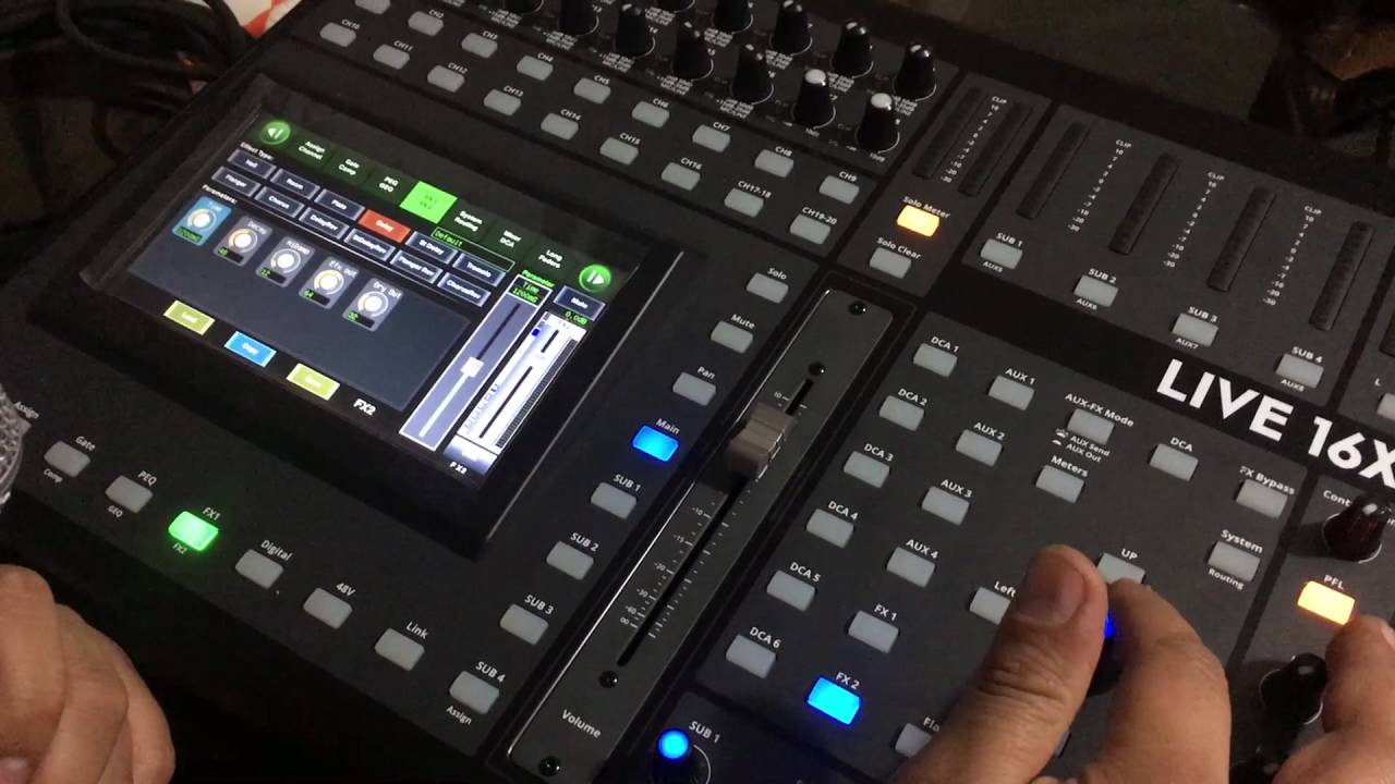 Audio Lab live 16XL explicación efectos ZaMar