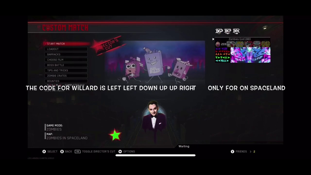 Infinite Warfare Zombies Character Codes