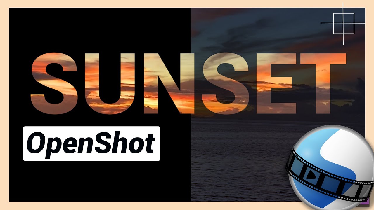 Create Transparent Text (Video Inside Text) | OpenShot Tutorial