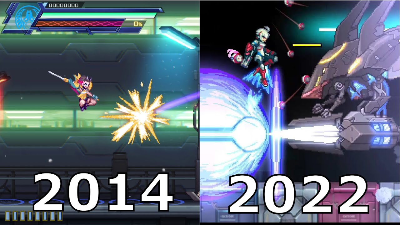 Evolution of Azure Striker Gunvolt Games (2014-2022)
