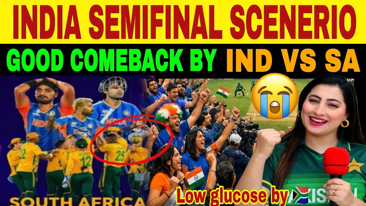INDIA SEMIFINAL SCENERIO REVEALED 🔥 | IND VS SA MATCH | PAK PUBLIC REACTION 