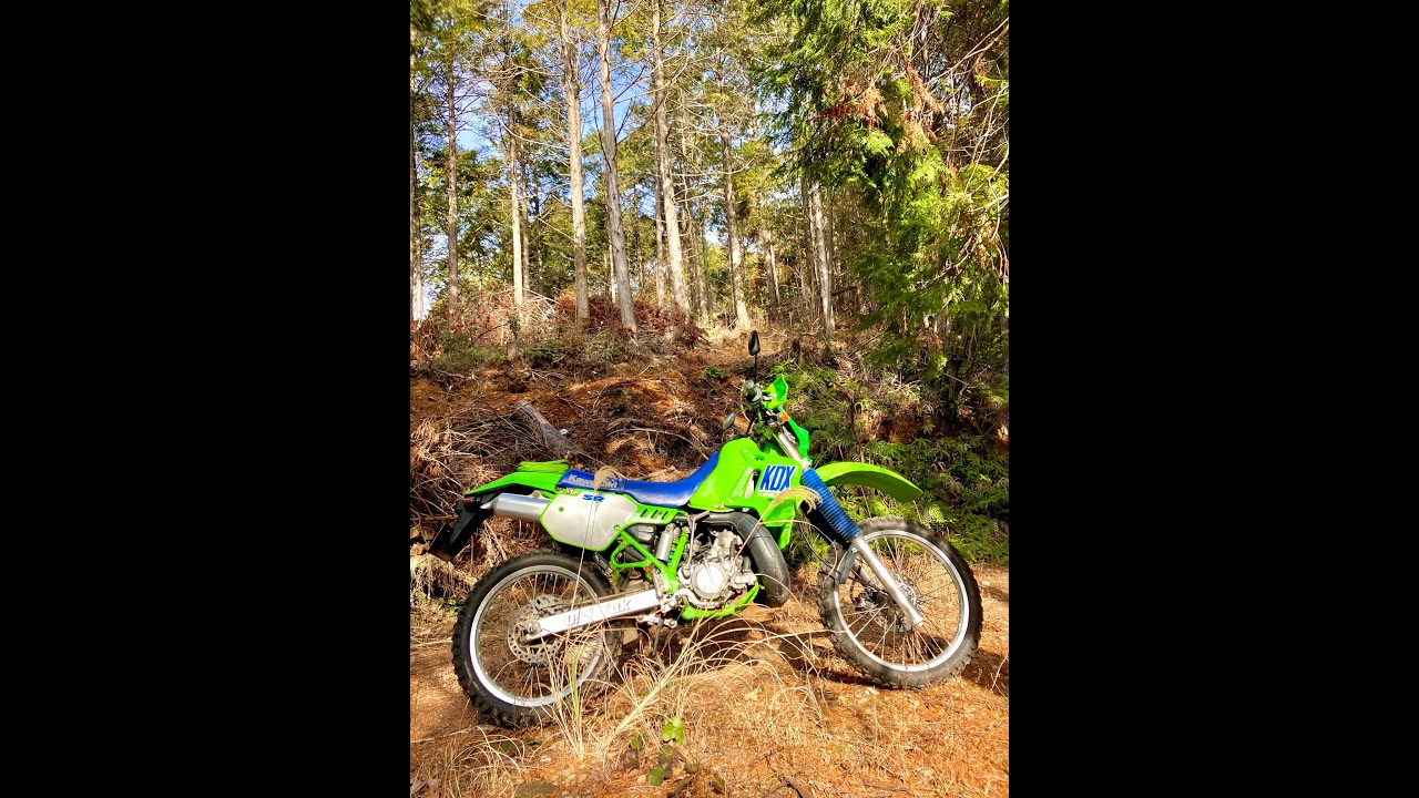 20260128①　林道 長林線・10000km　KDX200SR