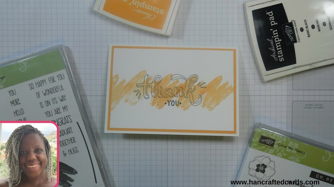 How to make a quick Thank You card!