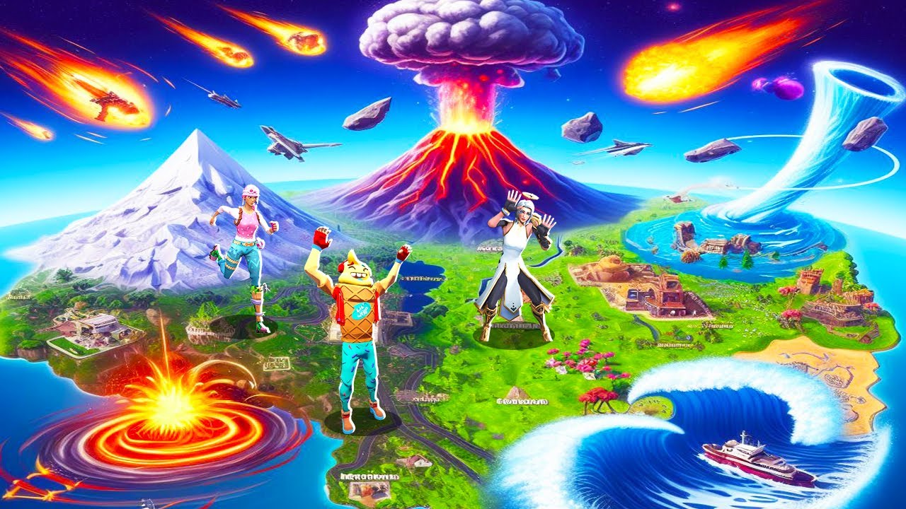 SOBREVIVÍ a DESASTRES NATURALES en FORTNITE
