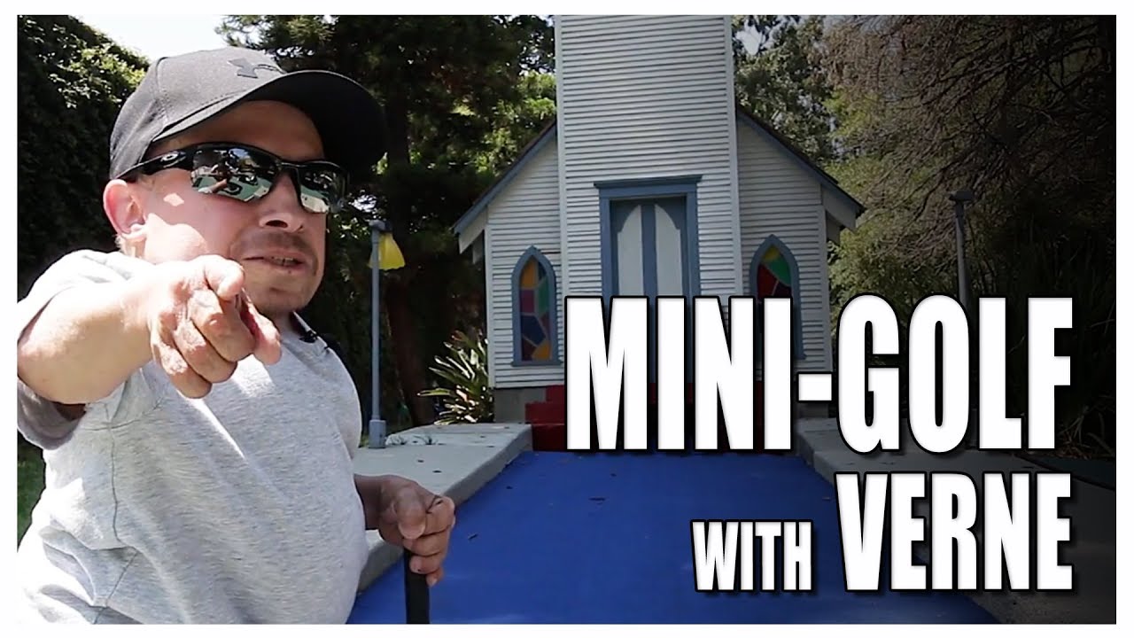 MINI (ME) GOLFING WITH VERNE TROYER + Drive-By Dunk Challenge | Verne's Vlogs