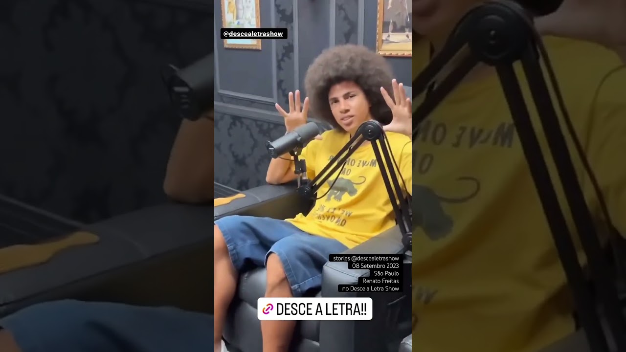 stories @descealetrashow 08 Setembro 2023 | S&atilde;o Paulo | Renato Freitas no Desce a Letra Show