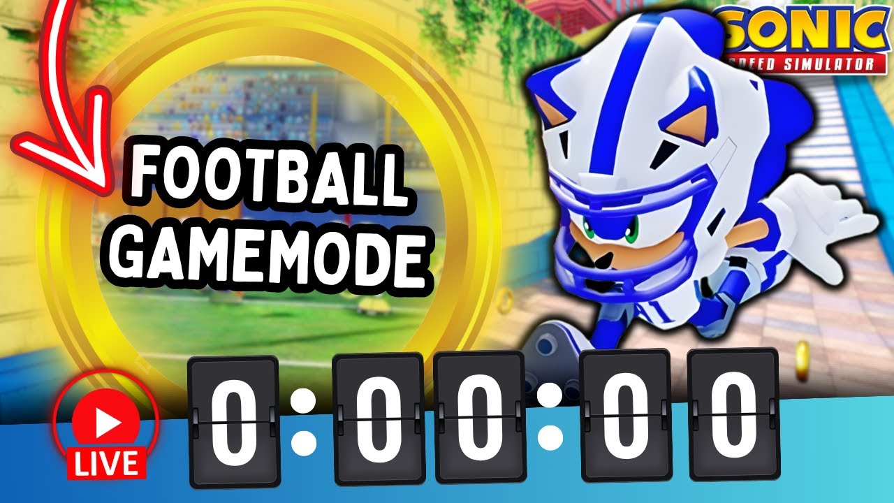 Livestream: FOOTBALL UPDATE COUNTDOWN | Sonic Speed Simulator (Shorts)