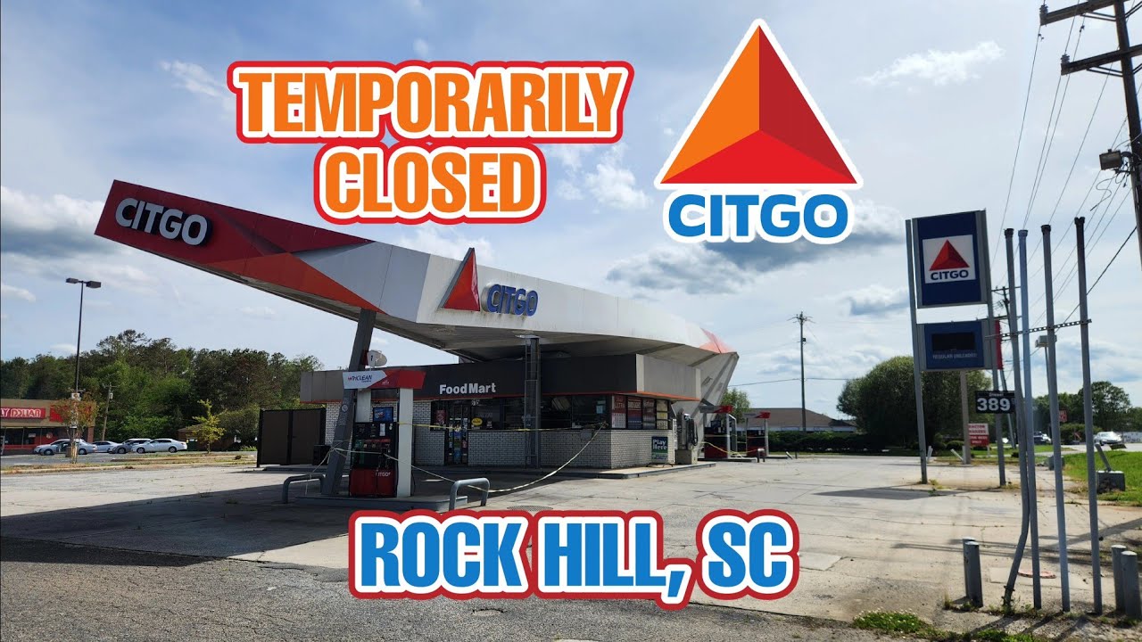 Временно закрыт из-за повреждений, нанесенных штормом: Citgo — Рок-Хилл, Южная Каролина