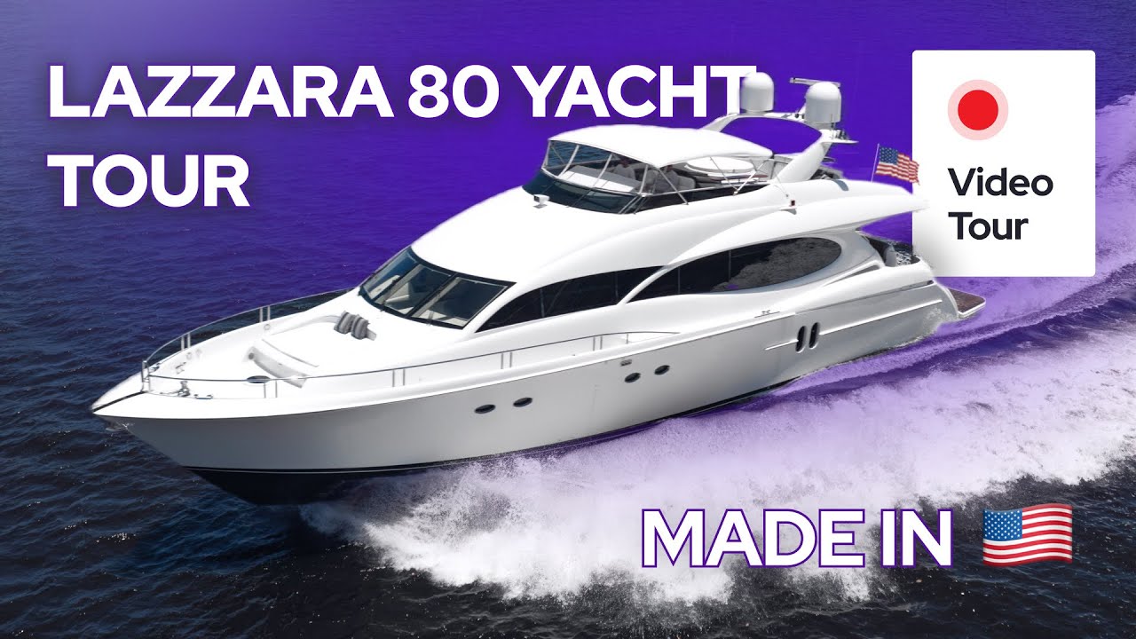American Made Yacht Under 1.5M $ - Lazzara 80 - Yacht Tour
