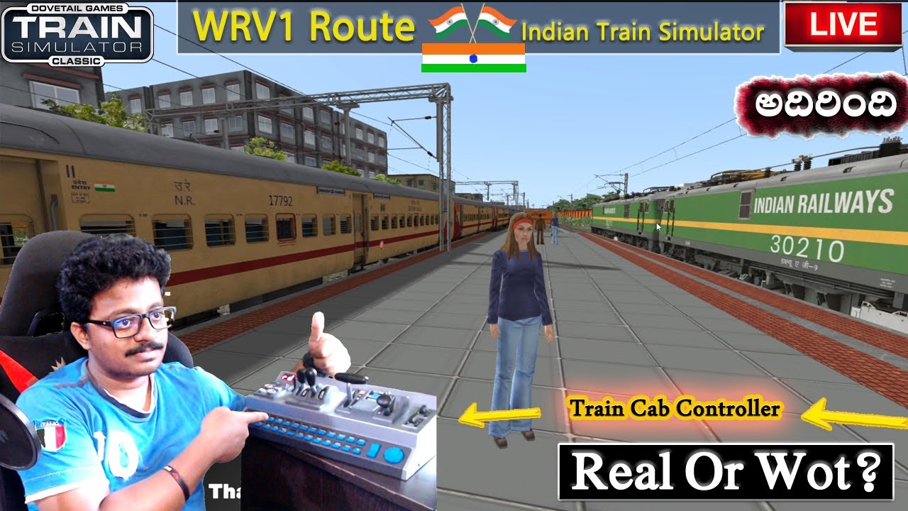 Secunderabad Rajkot SF Express Premium Scenario🔴 LIVE  Steam Indian Train | Train Simulator Classic