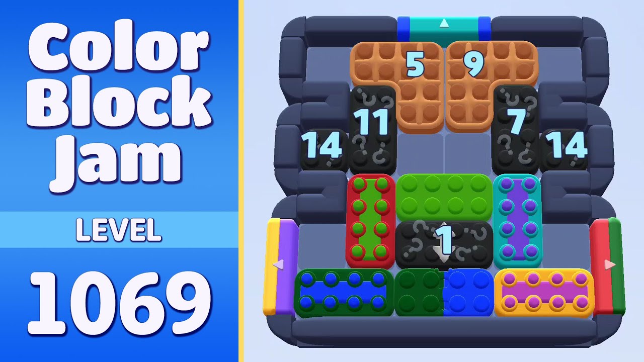 Color Block Jam Level 1069 (1070) | Every Puzzle Solved! 🎯
