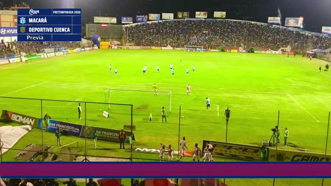 Macará vs Deportivo Cuenca v / Noche Celeste / Fútbol Ecuador