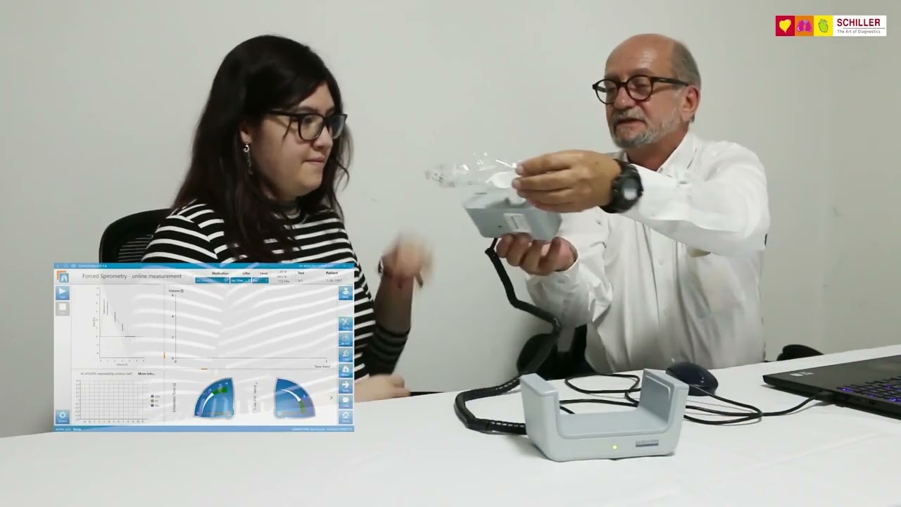 Cum se folosește Spirometrul SpiroScout de la Schiller