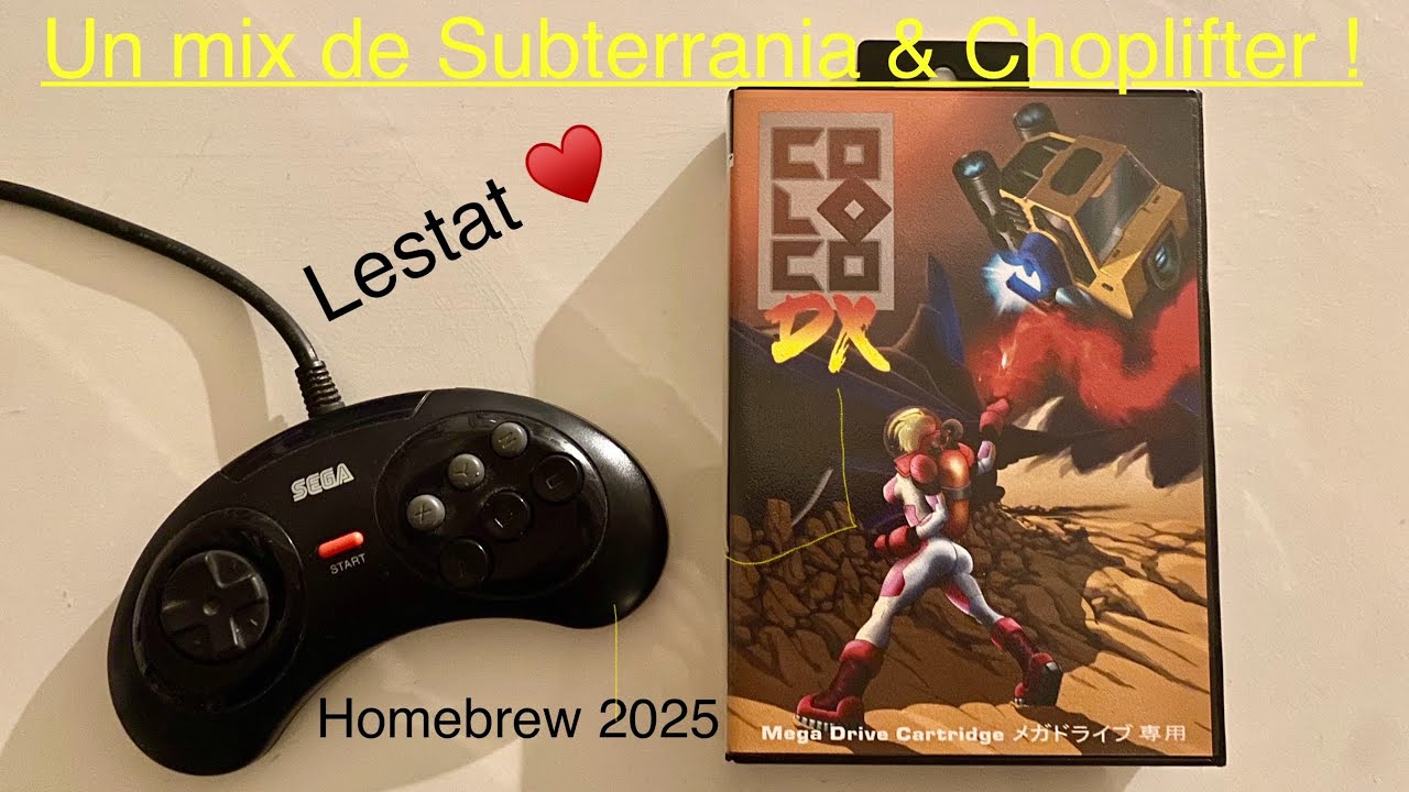 Choplifter & Subterrania = COLOCO DX ! Homebrew 2025 sur Sega MegaDrive ! 