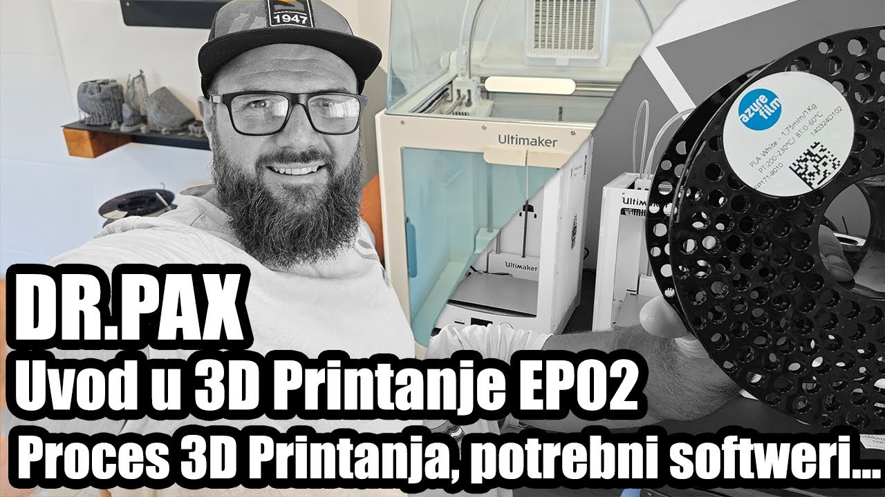DR.PAX I 3D Printanje EP02 I Uvod u 3D Printanje I Proces 3D Printanja, softweri za 3D printanje...