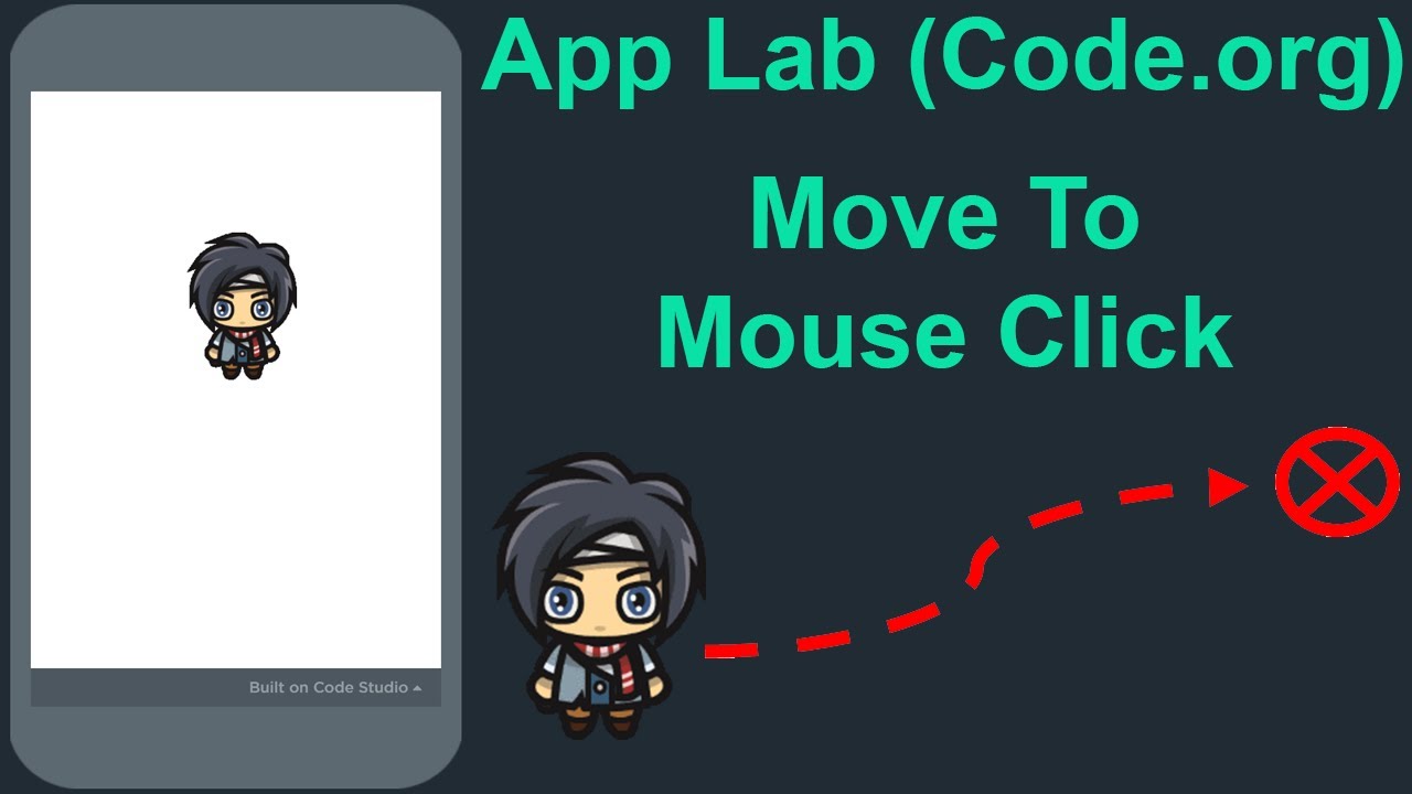 App Lab (Code.org) ✔️ Move to Mouse Click ✔️ Game Tutorial