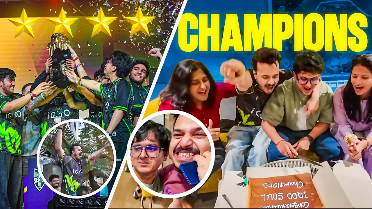 Команда iQOO Team Soul возвращается в игровой мир с трофеем.