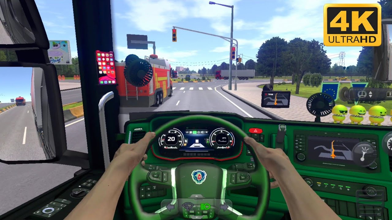 TRUCK SIMULATOR ULTIMATE |ZUUKS MOBILE |4k MAX GRAPHICS POV SCANIA GAMEPLAY 