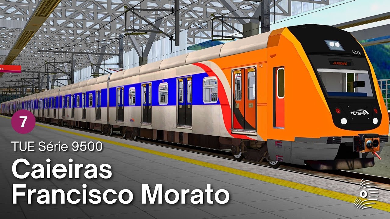 OpenBVE: CAIEIRAS → FRANCISCO MORATO com o TUE SÉRIE 9500 da TICTRENS! Linha 7 Rubi