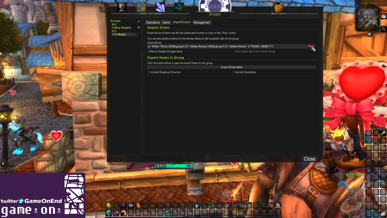 WoW TSM Guide - Pt.6 More Group Imports! | GameOnEnd | WoW Addons Series | World of Warcraft