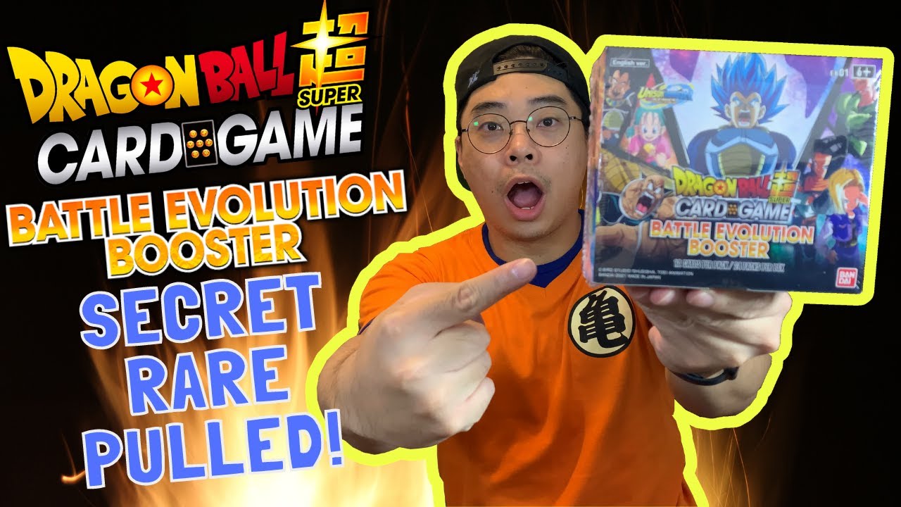 SECRET RARE PULLED! New Dragon Ball Super Card Game Battle Evolution Booster Box Opening!