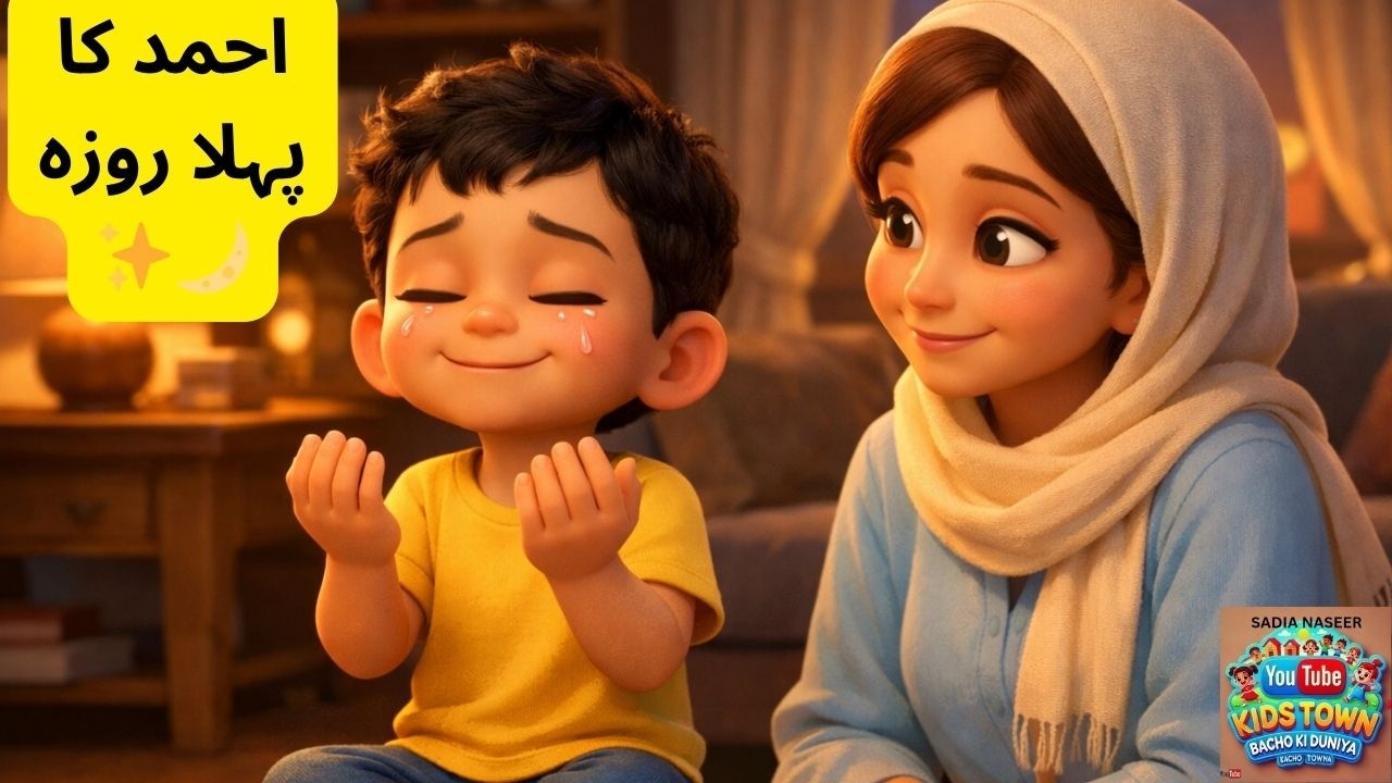 احمد کا پہلا روزہ,Ramzan ki khubsurat Kahani on Bacho ki Duniyakidstown, SadiaNaseer