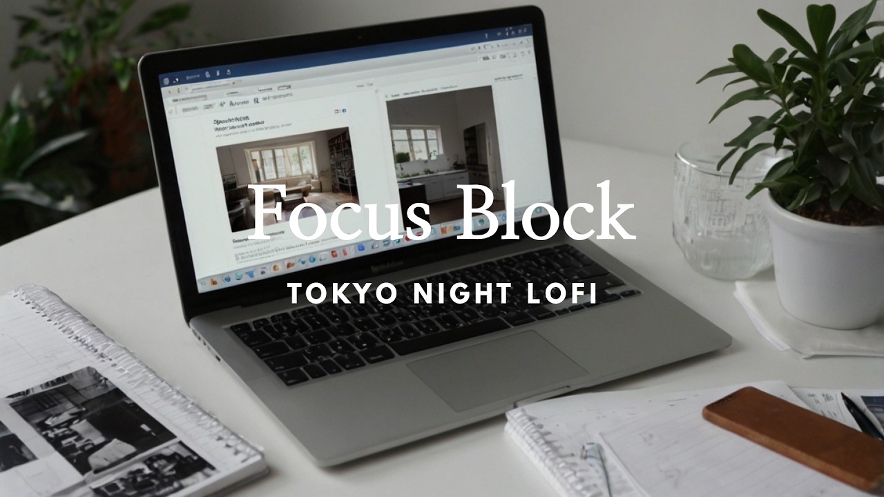 1 Hour Lofi for a Focus Block – Minimal Study & Work Background Music