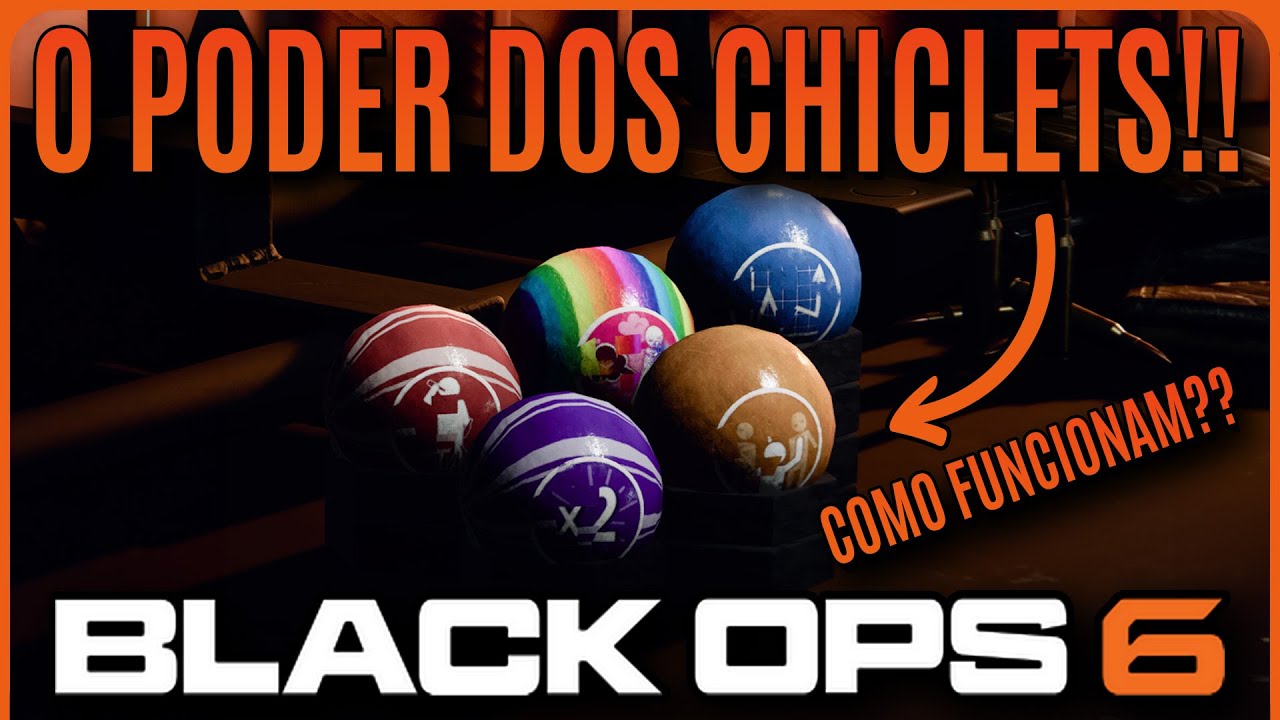 Como FUNCIONAM os CHICLETS do BO6 ZOMBIES?? GANHE MUITO PODER!!