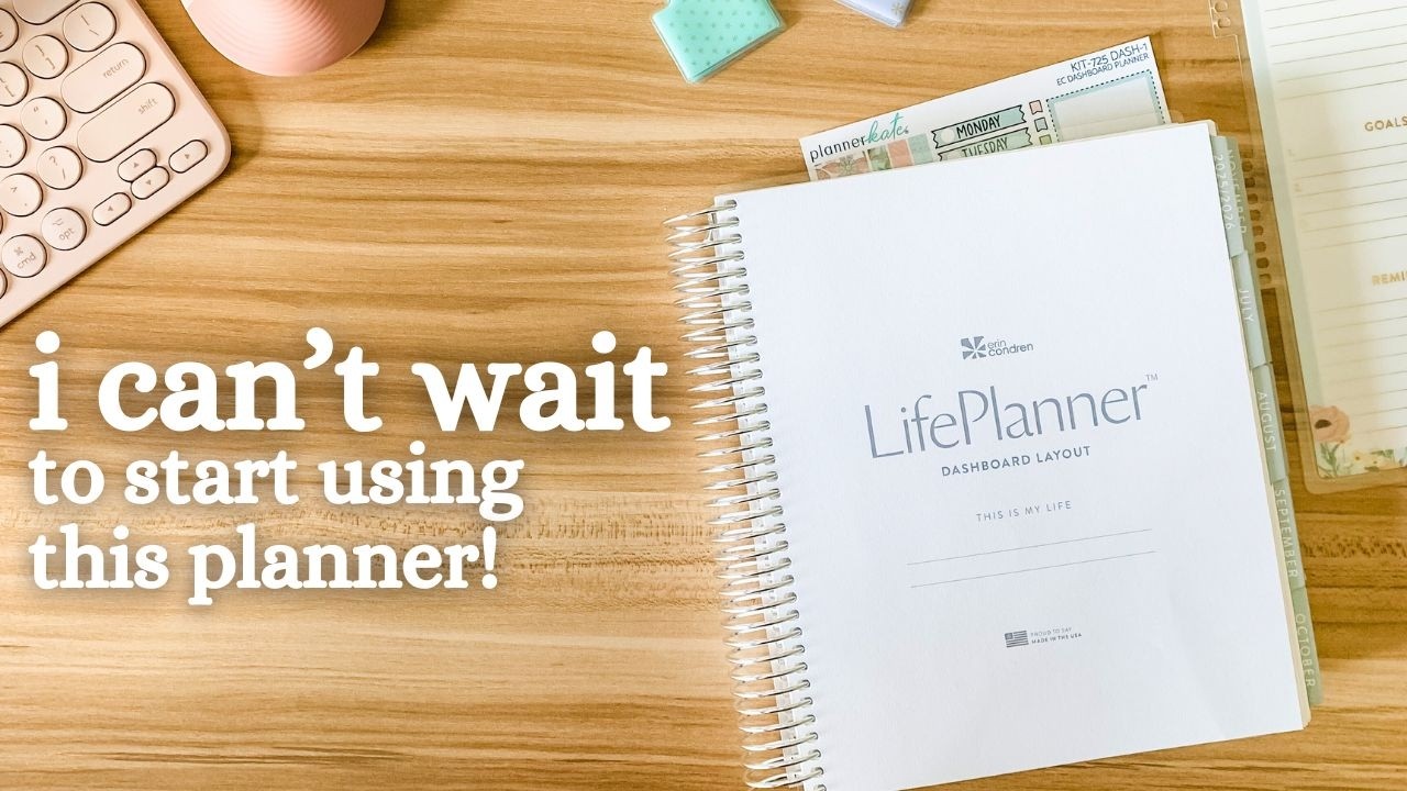 NEW Erin Condren Dashboard LifePlanner Minimal Review + How I Plan to Use It BEFORE July 2025