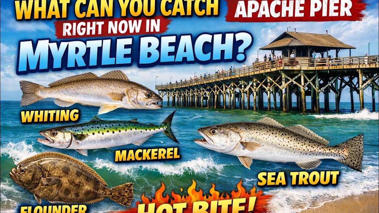 Что можно поймать прямо сейчас в Миртл-Бич | Пирс Апачи| 03.04.2026