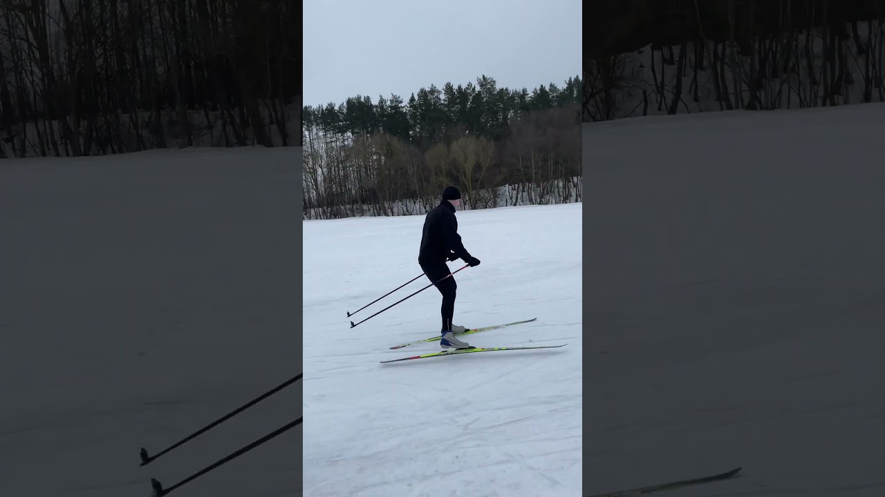 Первая прокатка на лыжах #лыжи #brados #fischer #2024