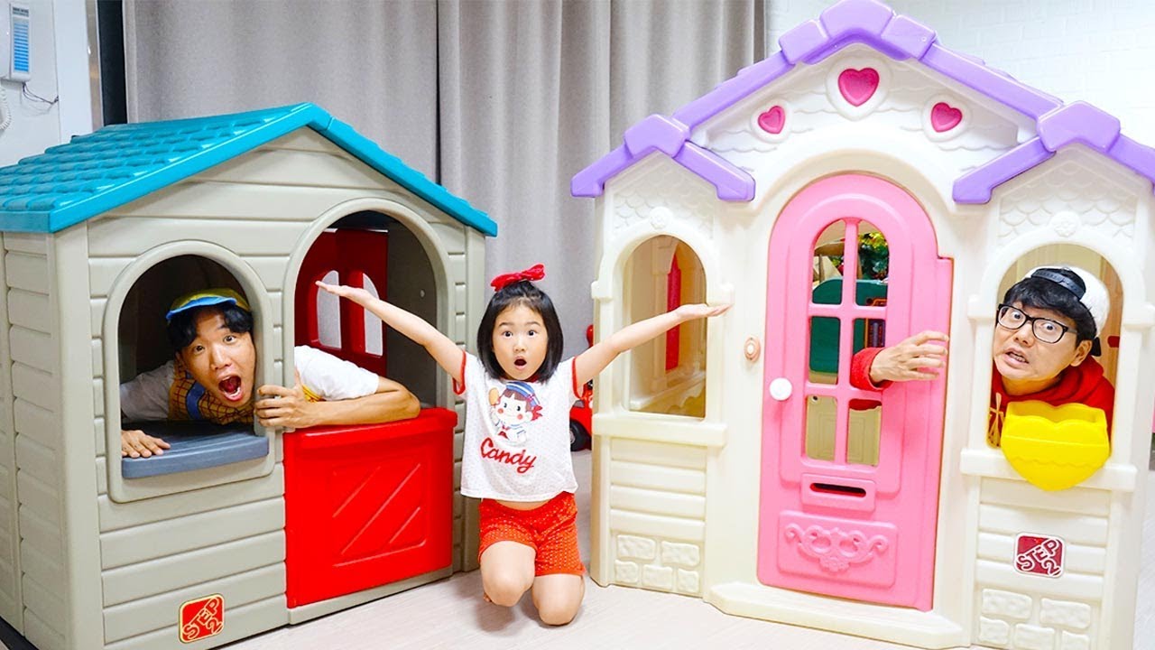 보람이의 플레이 하우스 조립 공구놀이 Boram build Playhouses for children