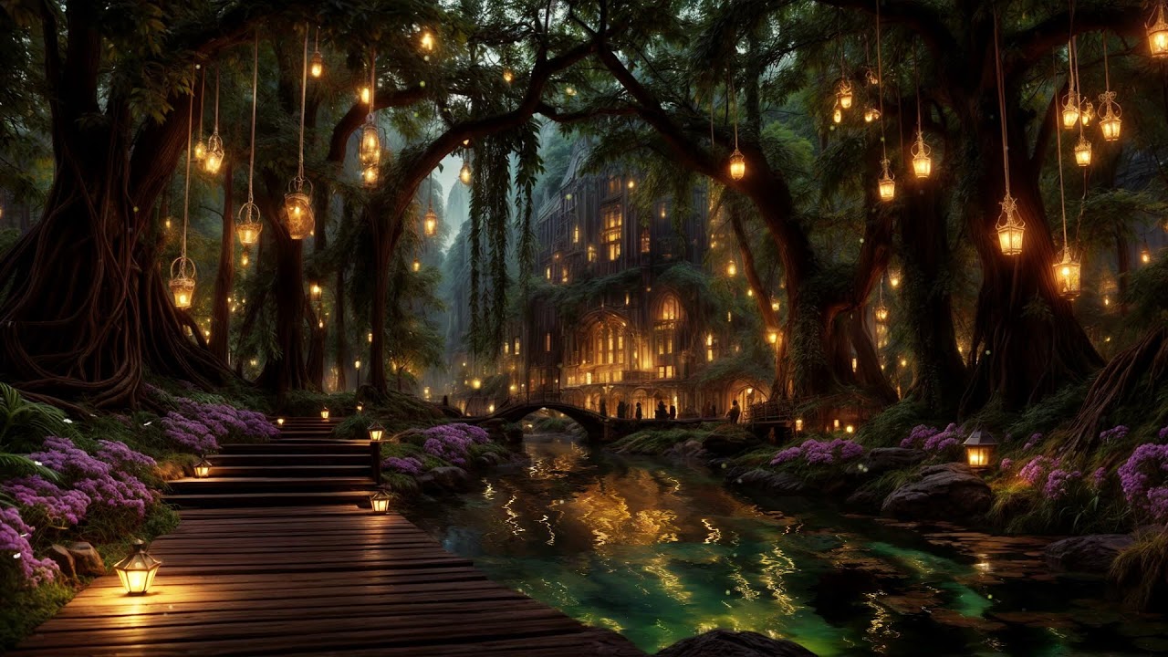 Fairy Lights & Forest Magic 🔮🌿 | Calm Night Vibes from a Woodland Sanctuary