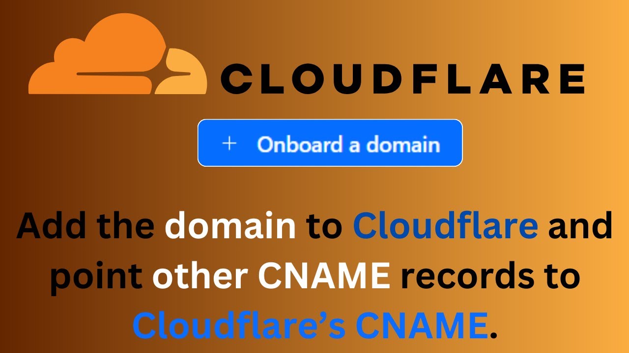 Add Domain to Cloudflare + Point CNAME Records | Beginner’s Guide