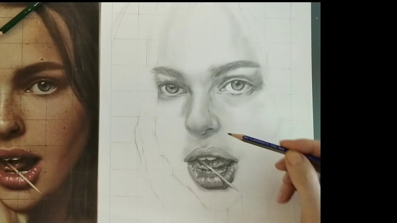 DRAWING AND SHADING GIRL PORTRAIT (PORTRE ÇİZİMİ VE GÖLGELENDİRMESİ)