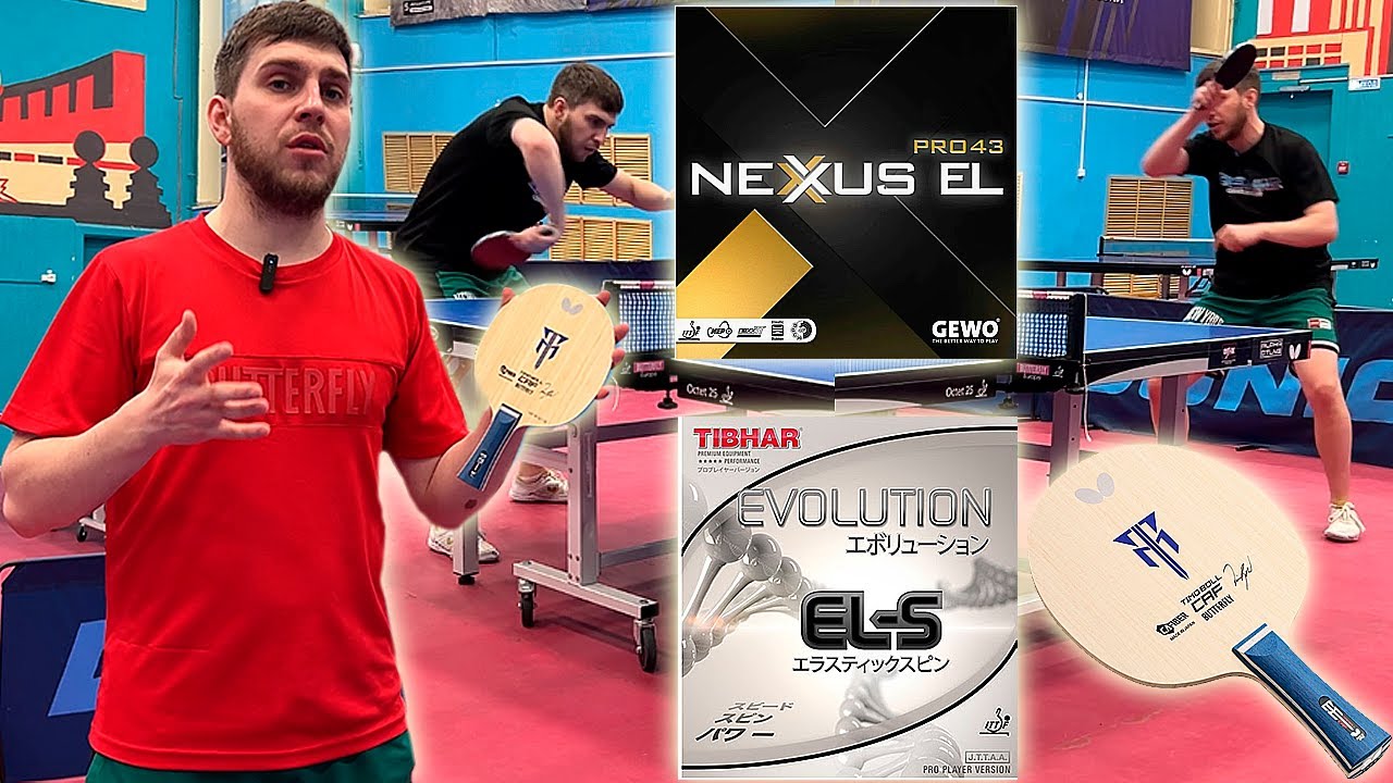 Контрольная сборка! Butterfly Timo Boll CAF +  Tibhar Evolution EL-S и GEWO Nexxus EL 43!
