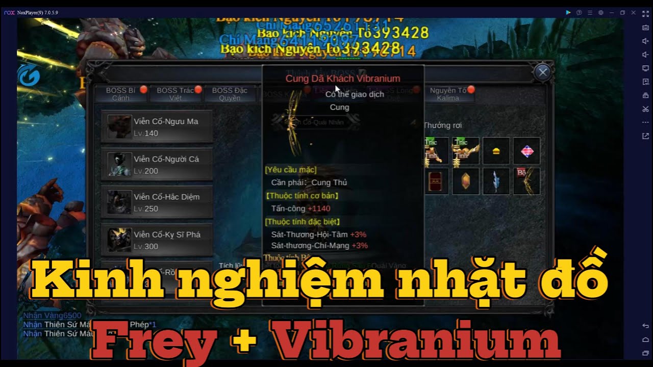 MU trứng vàng: Kinh nghiệm nhặt đồ Frey và Vibranium