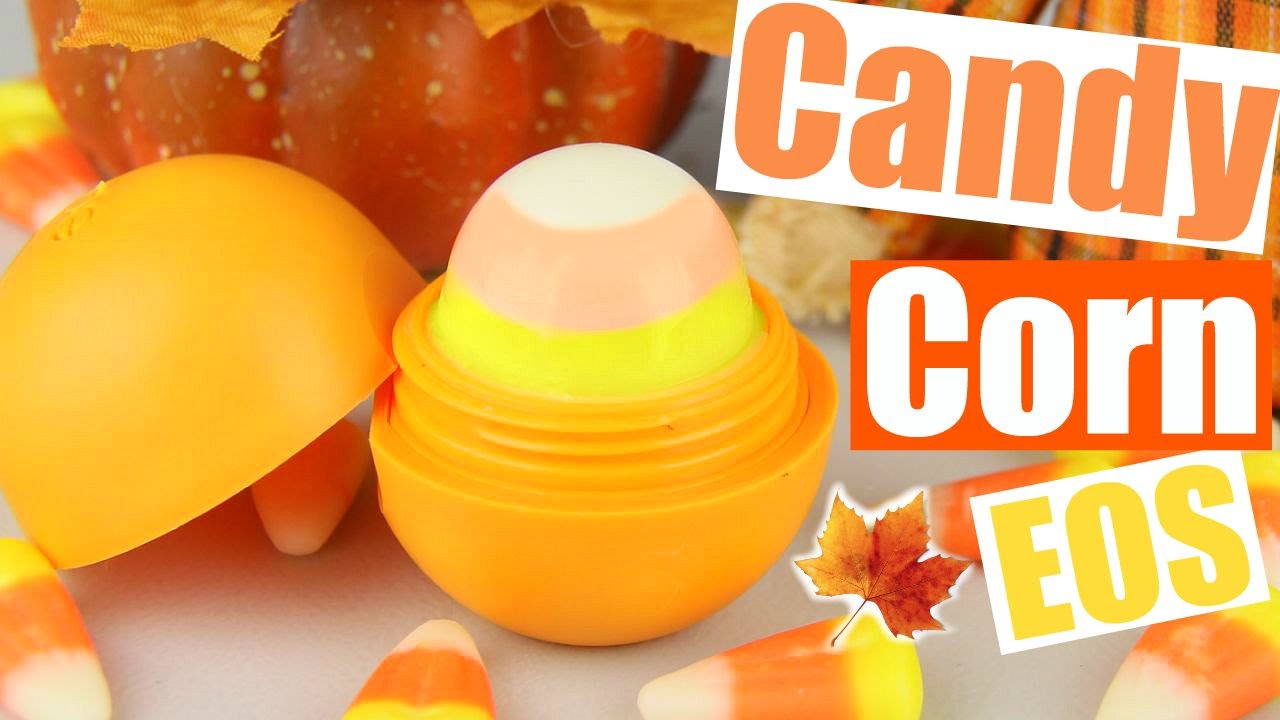 DIY Candy Corn EOS! | Using REAL Candy Corn! | EOS Halloween Lip Balm!