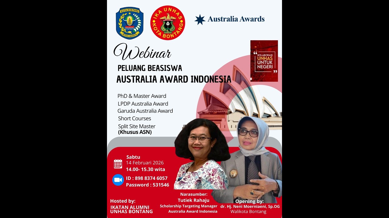 Webinar Peluang Beasiswa Australia Awards Indonesia