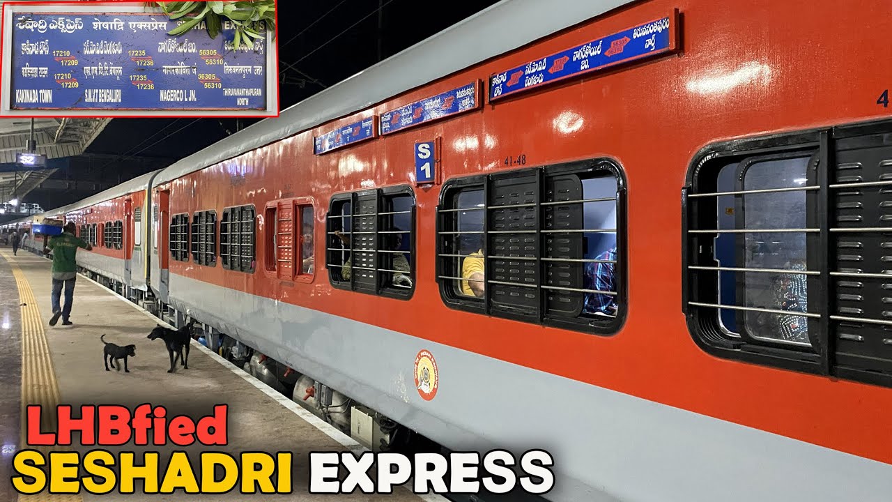 Brand NEW 2025 Made LHB Coaches for SESHADRI Express | First LHB RUN of 22605 TIRUNELVELI Sf Express