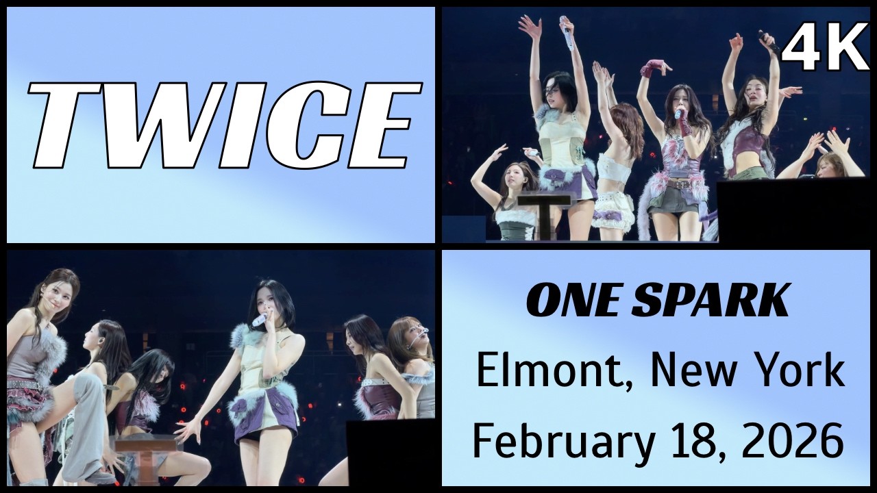 260218 트와이스 TWICE - ONE SPARK live @ UBS Arena, Elmont, NY 4K Fancam