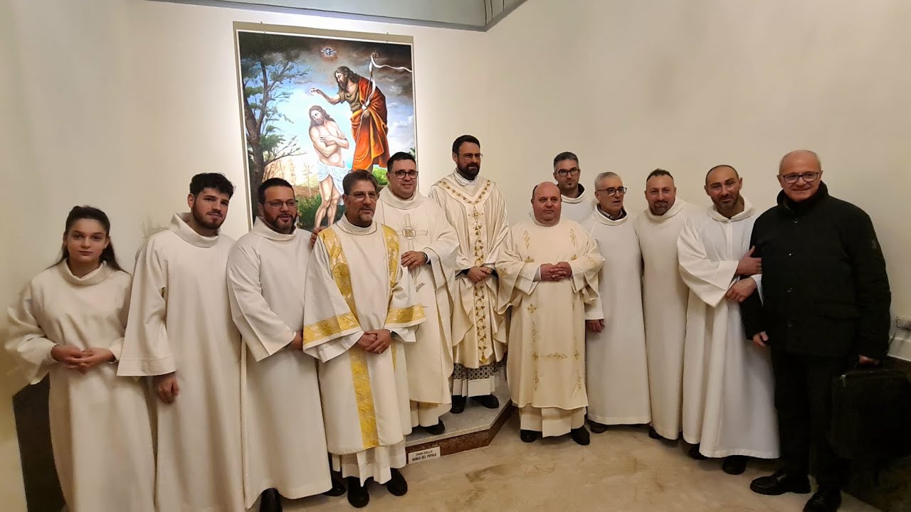 Posa e benedizione della tela 