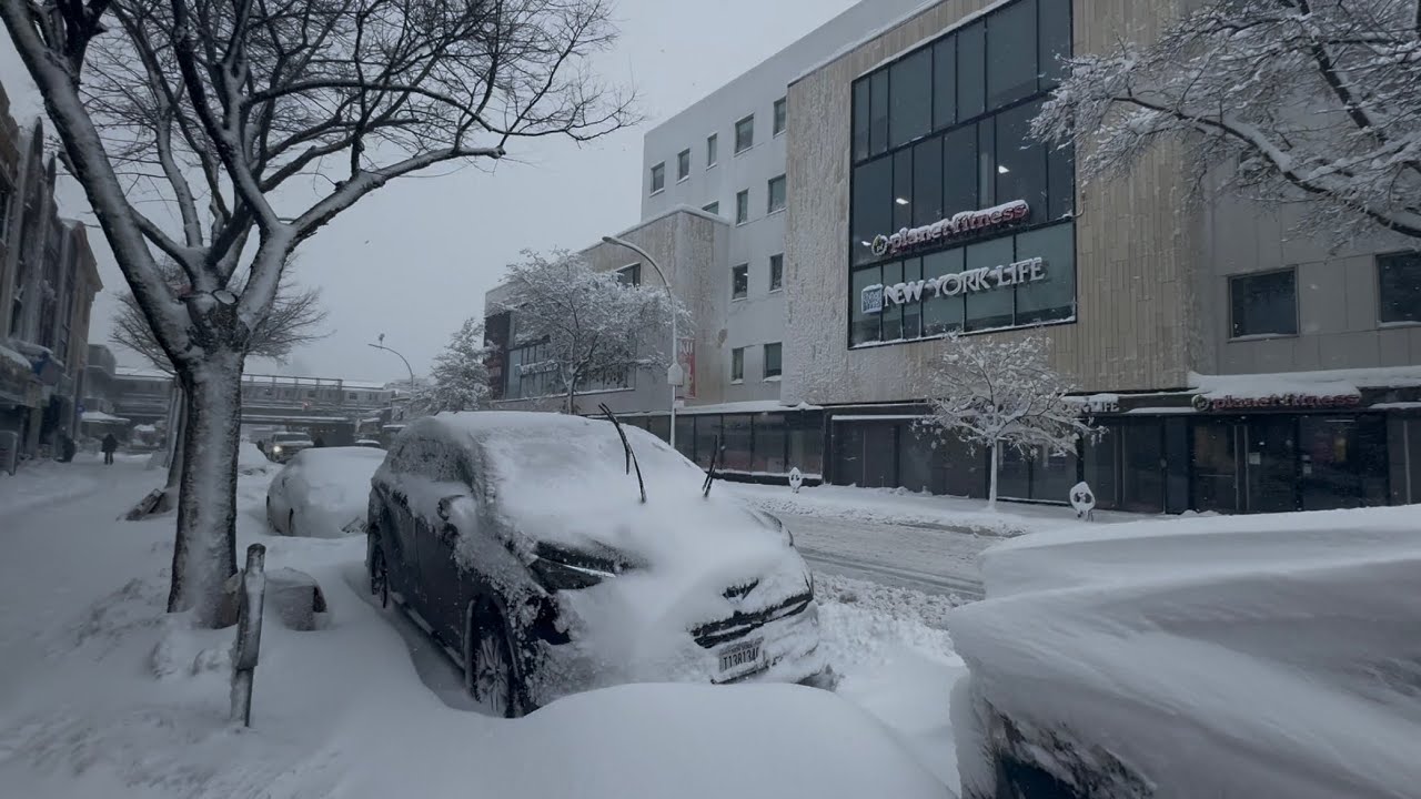 23.02.2026 Метель в Нью-Йорке 🚕🌨️😳