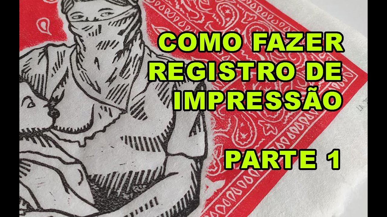 Técnica de Registro de Impressão (Xilogravura/Linoleogravura) - Parte 1