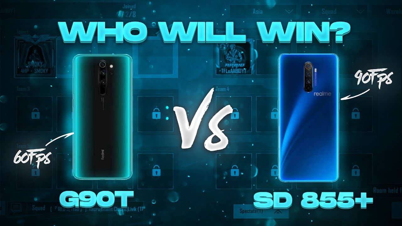 Realme x2 Pro Vs Redmi Note 8 pro |90fps vs 60fps Pubg  | SD 855+ vs Mediatek helio G90T @newwaniornaments3052