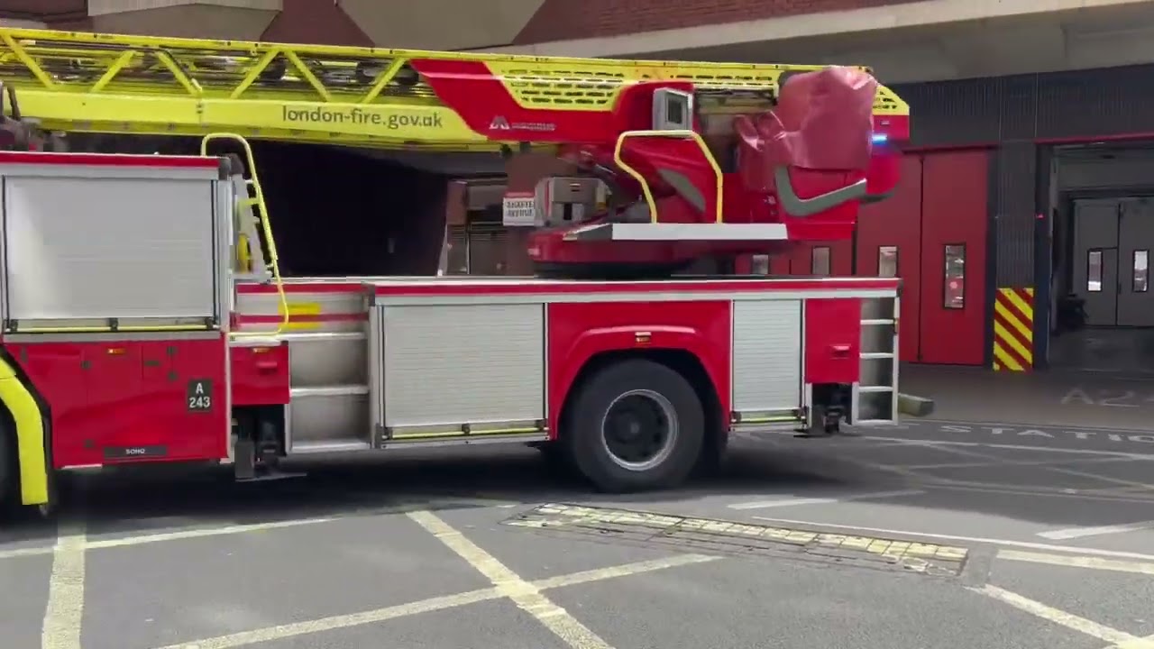 London Fire Brigade responding multiple vehicles