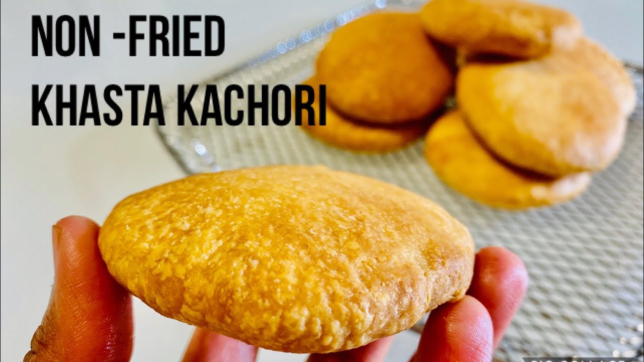 Non Fried Khasta Kachori | Air fryer Moong Dal Kachoris | Mung Dal Khasta Kachori
