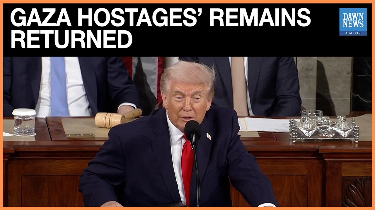 Trump Says Ceasefire Brought Back all 28 Deceased Hostages’ Remains from Gaza | Dawn News English
