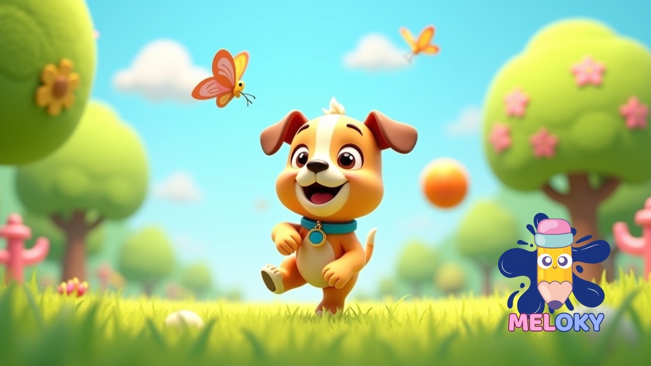 🐾🐶 Música Infantil Educativa | Cachorrinho Brincalhão 🌈 Canções Infantis